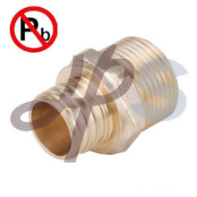 lead free brass straight pex coupling